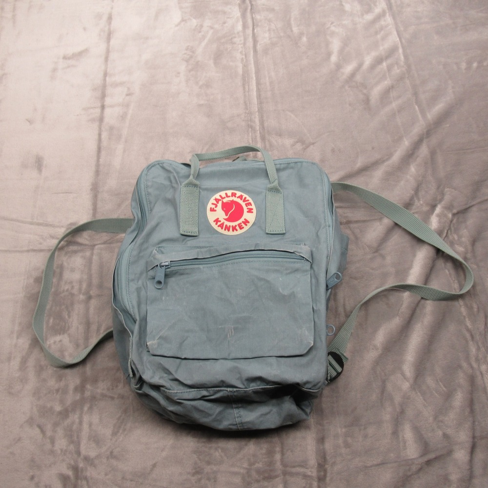 Fjallraven Kanken Bag Sea Blue Waxed Backpack Classic‎ Purse Gym Daypack Work